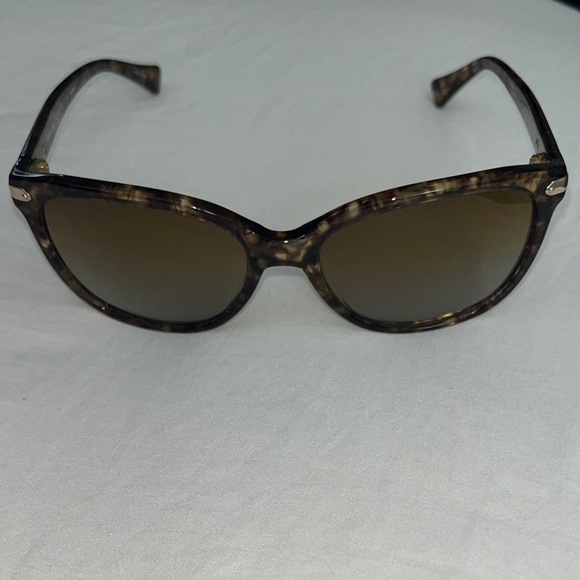 Coach light Brown confetti cat eye Sunglasses - Picture 5 of 16